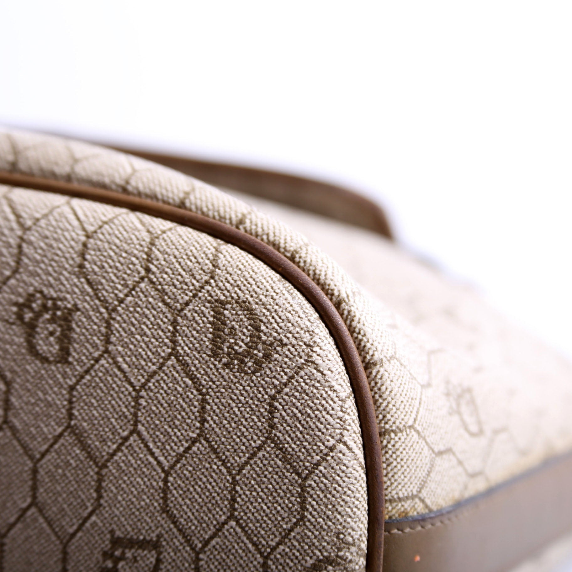 Vintage Bucket Honeycomb Canvas Beige
