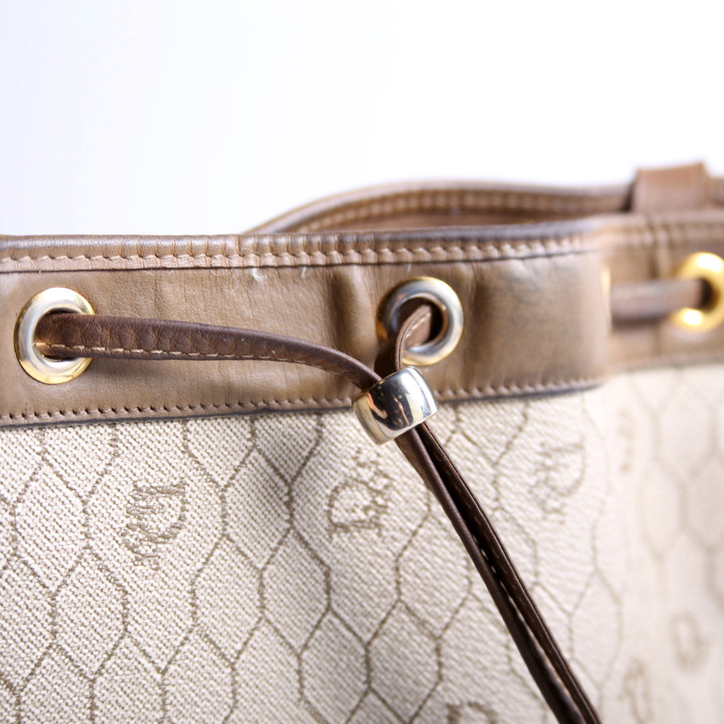 Vintage Bucket Honeycomb Canvas Beige
