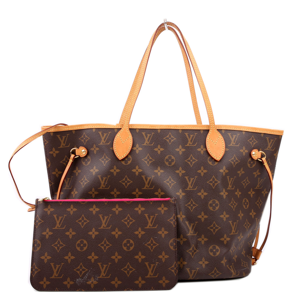 Neverfull with Wallet MM Monogram Pink