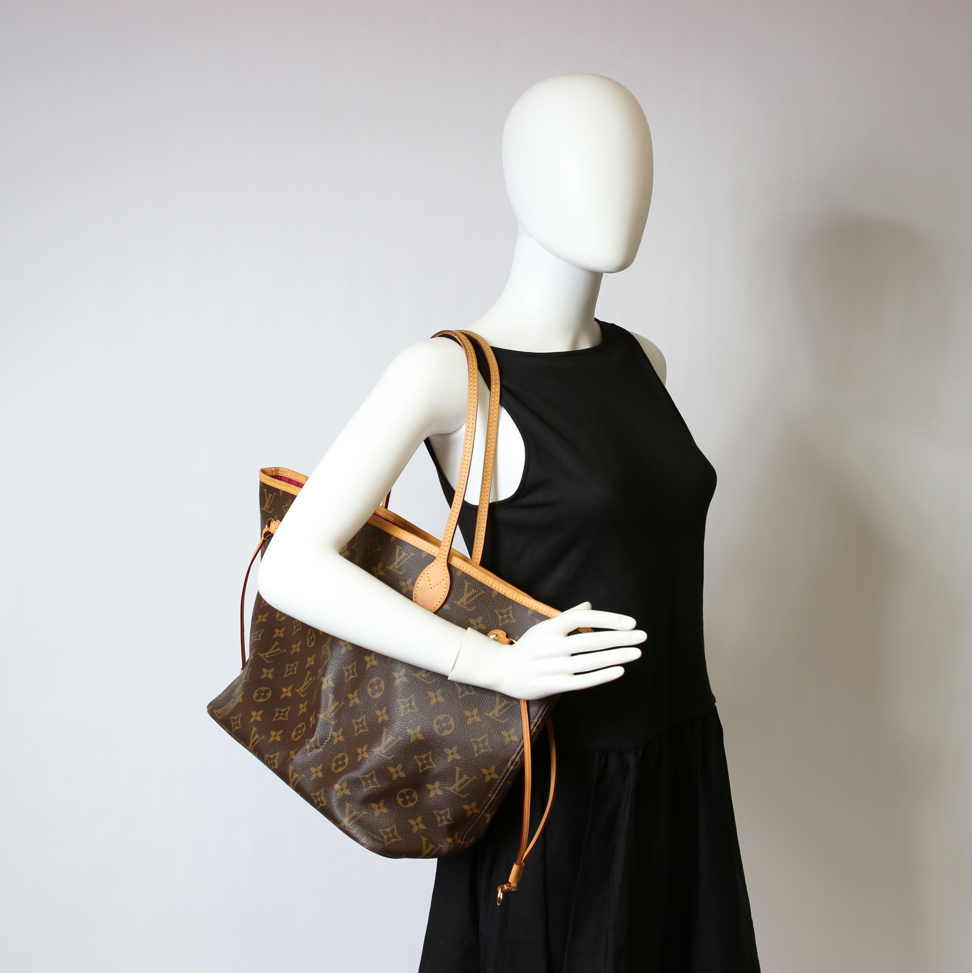 Neverfull with Wallet MM Monogram Pink