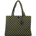 Prada Symbole Horizontal Shopper Tote Green/Black
