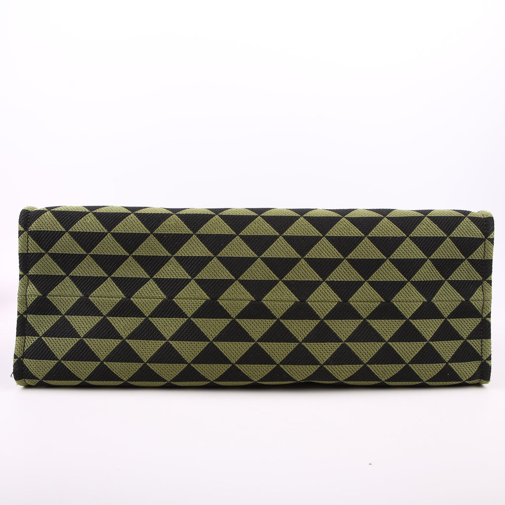 Prada Symbole Horizontal Shopper Tote Green/Black