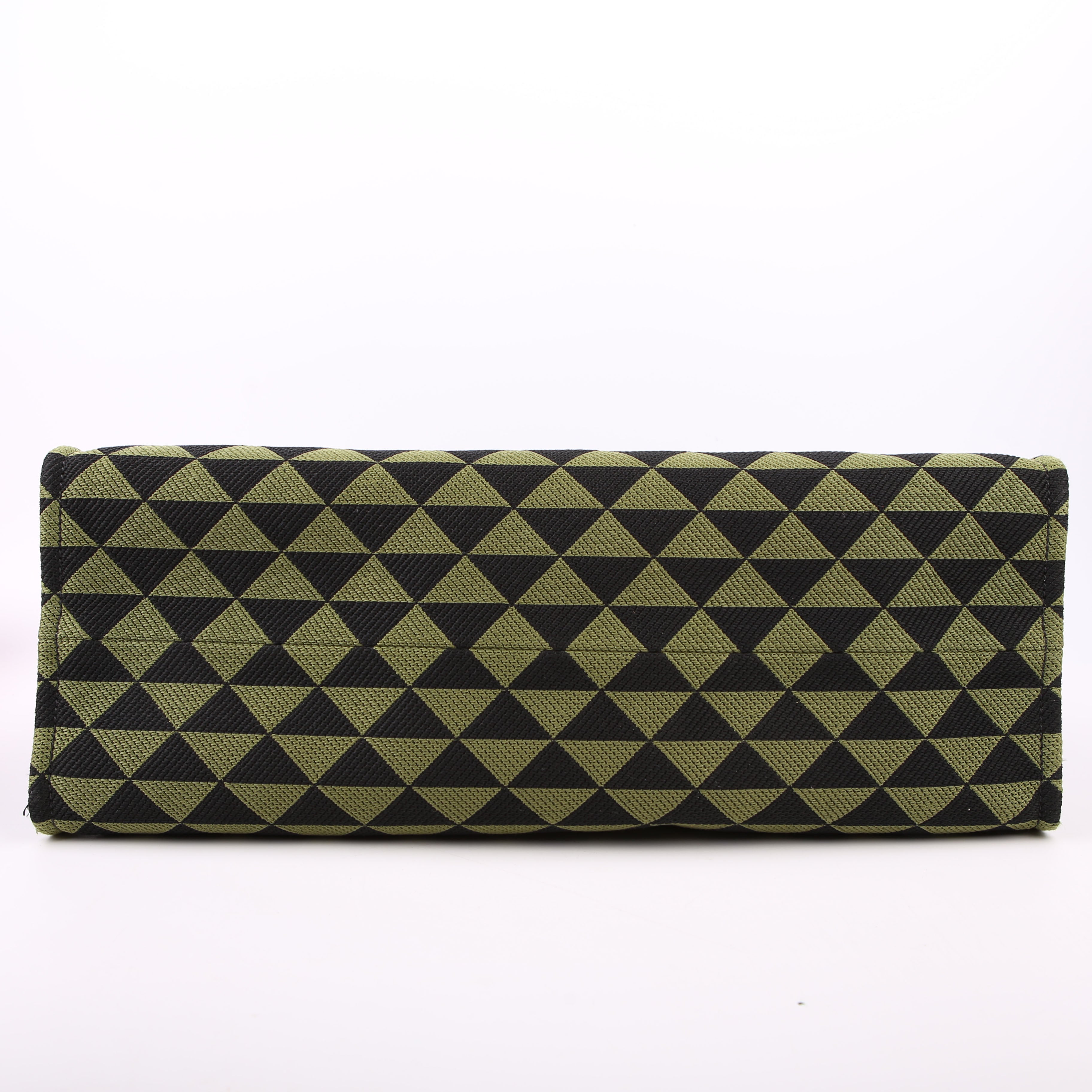 Prada Symbole Horizontal Shopper Tote Green/Black