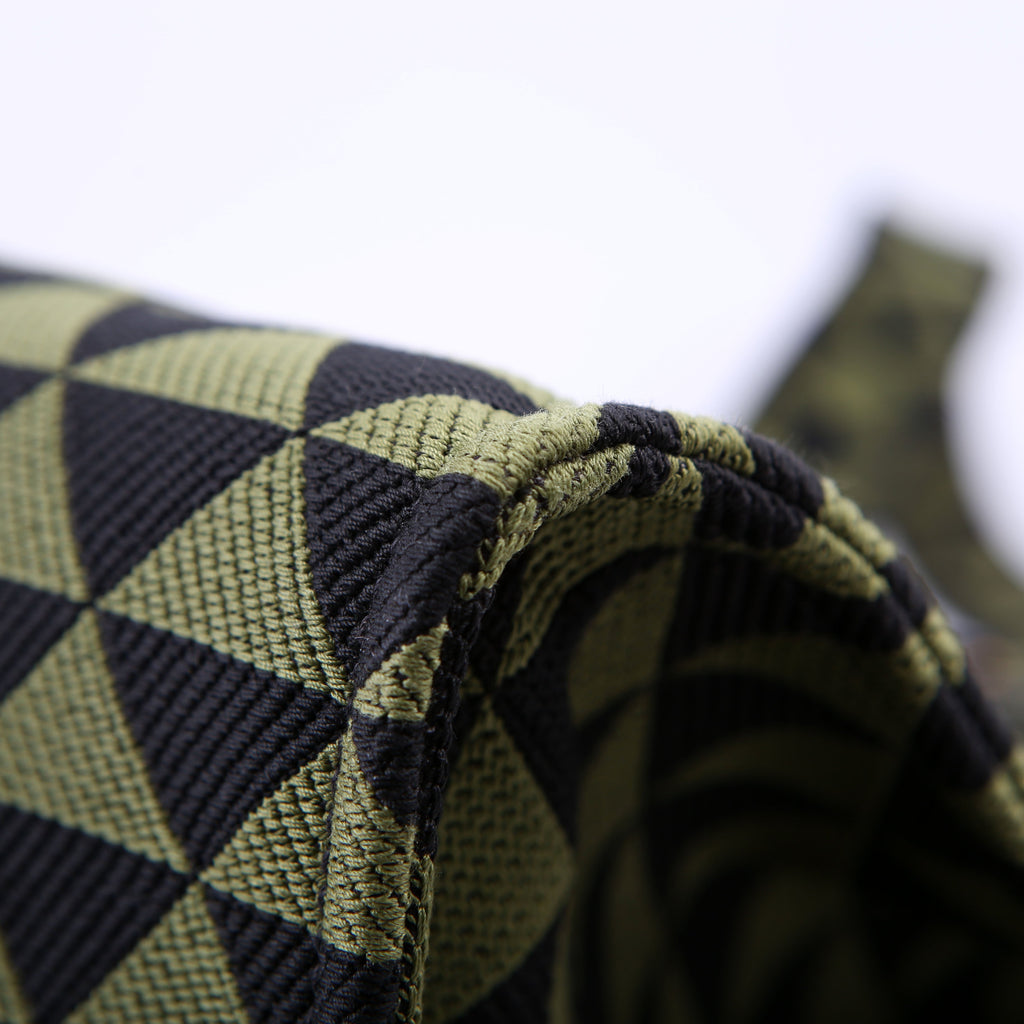 Prada Symbole Horizontal Shopper Tote Green/Black