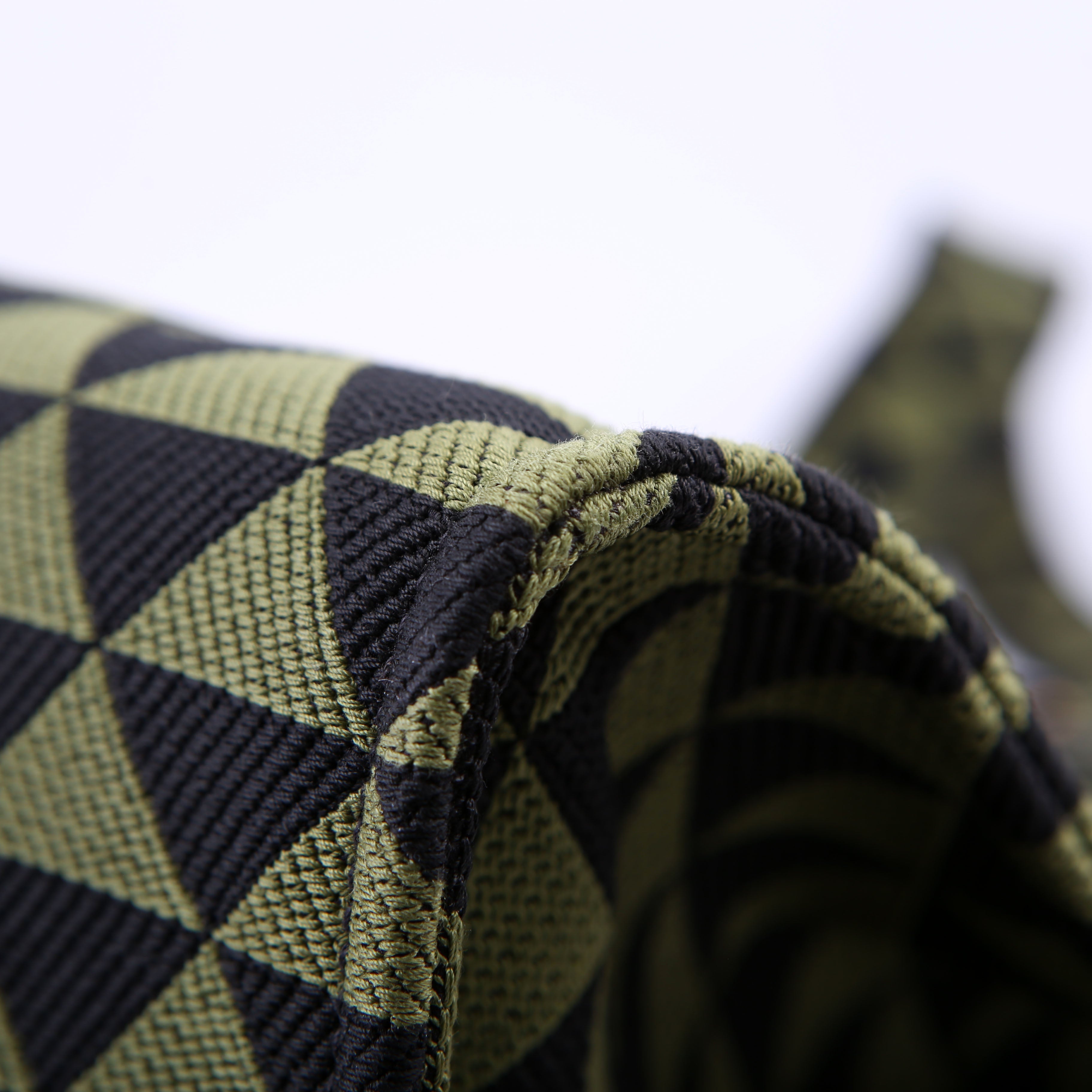 Prada Symbole Horizontal Shopper Tote Green/Black