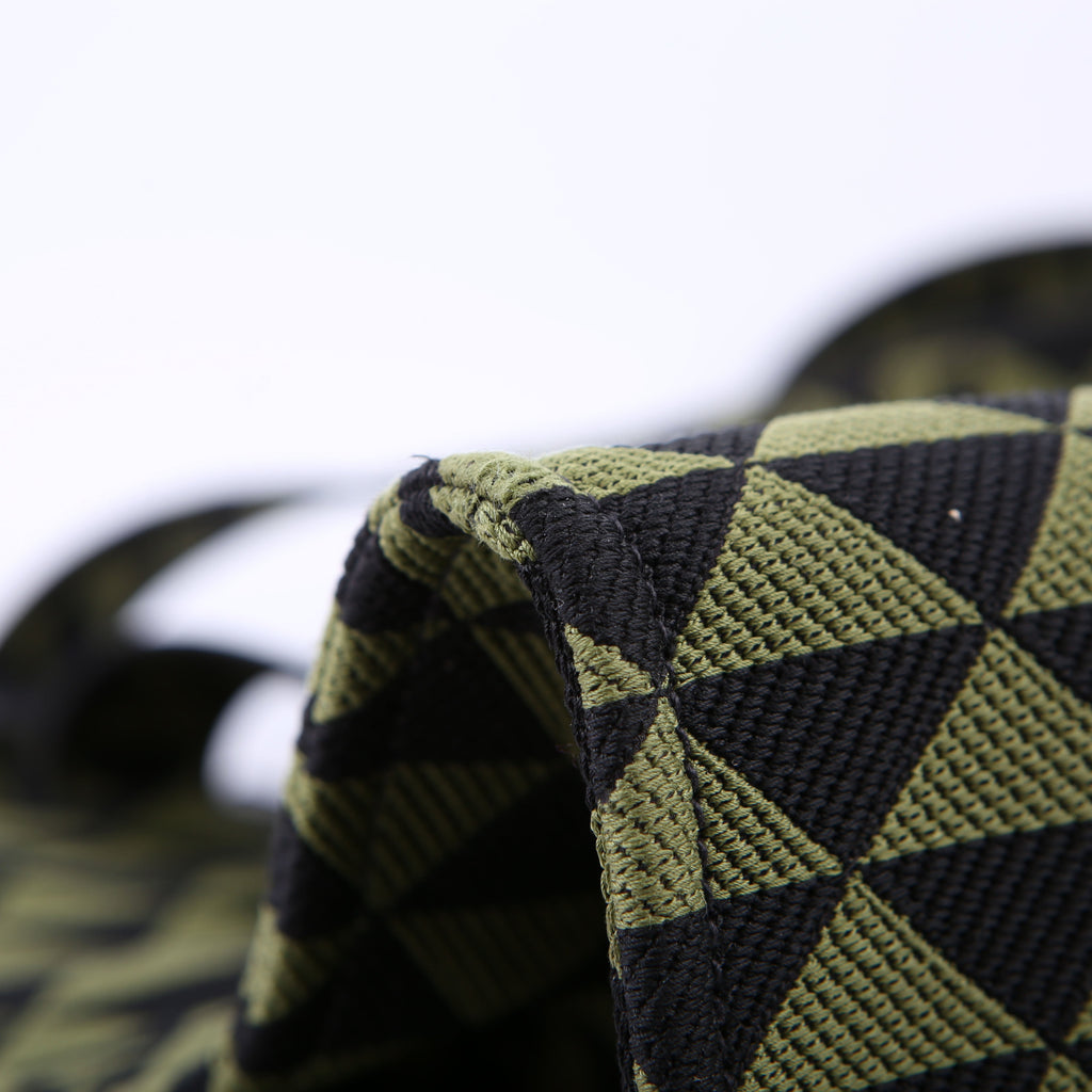 Prada Symbole Horizontal Shopper Tote Green/Black