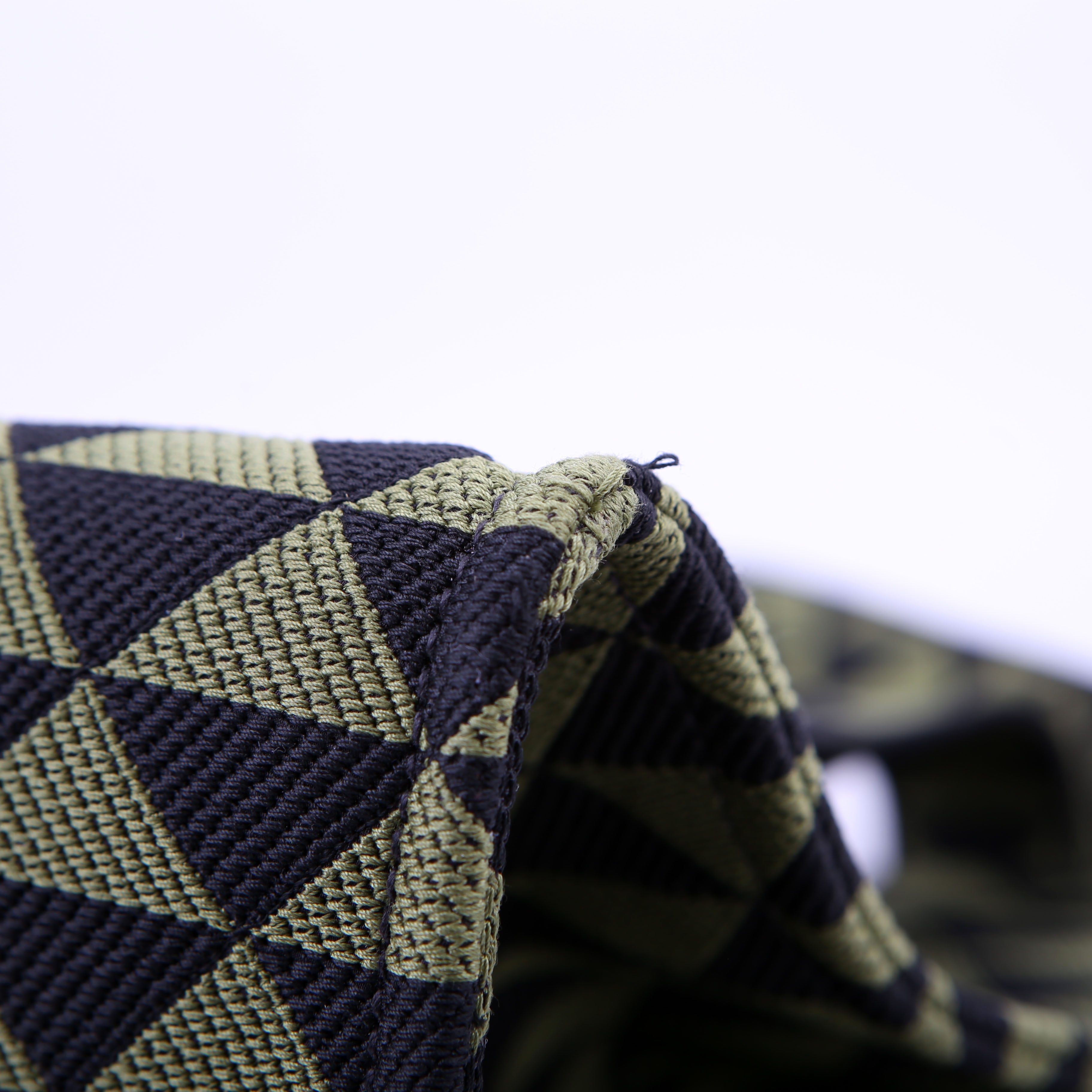 Prada Symbole Horizontal Shopper Tote Green/Black