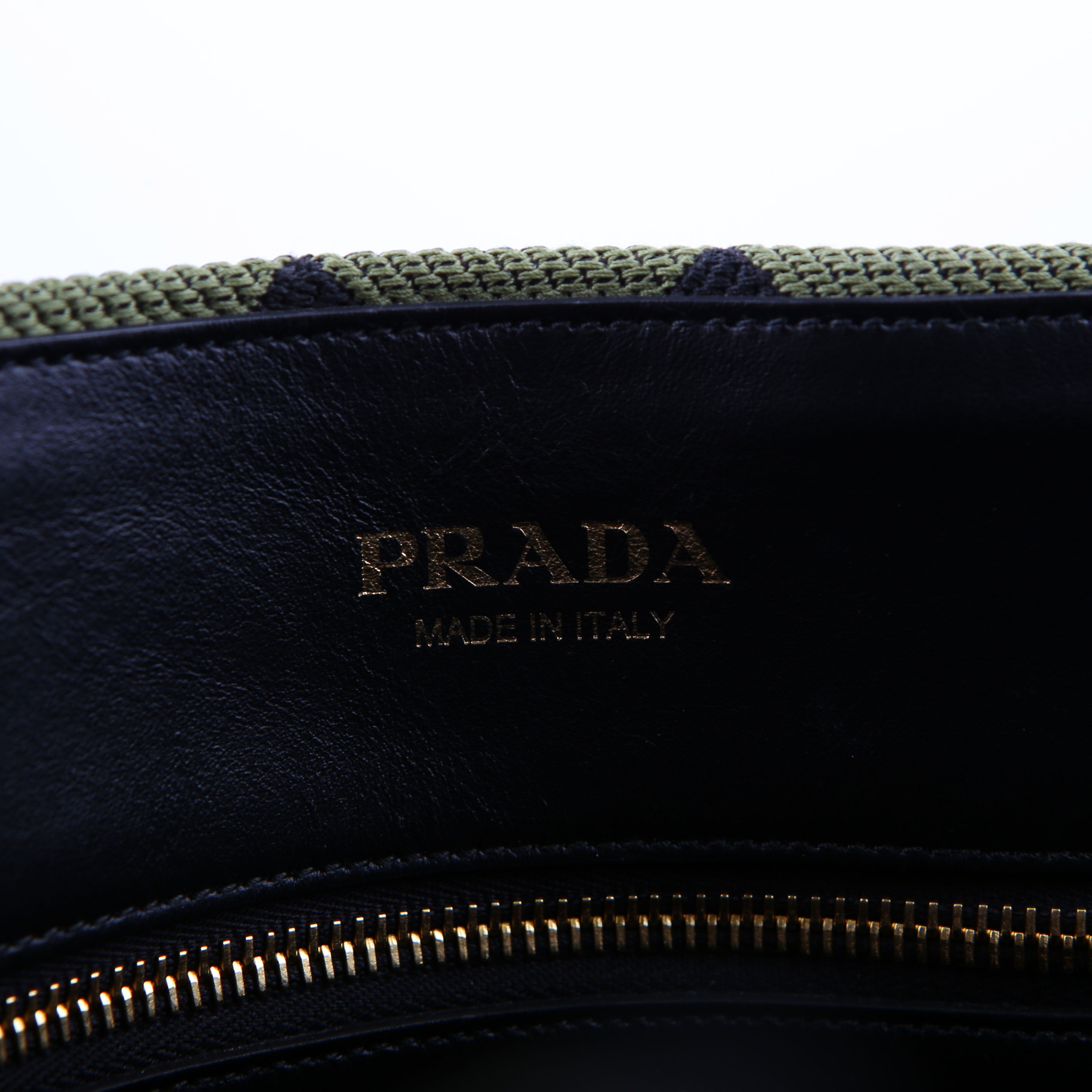 Prada Symbole Horizontal Shopper Tote Green/Black