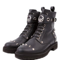 Fendi Studded Combat Boots Size 37.5 Black