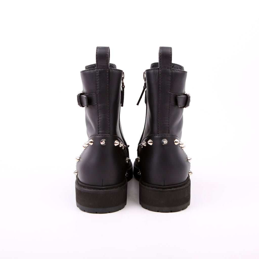Fendi Studded Combat Boots Size 37.5 Black