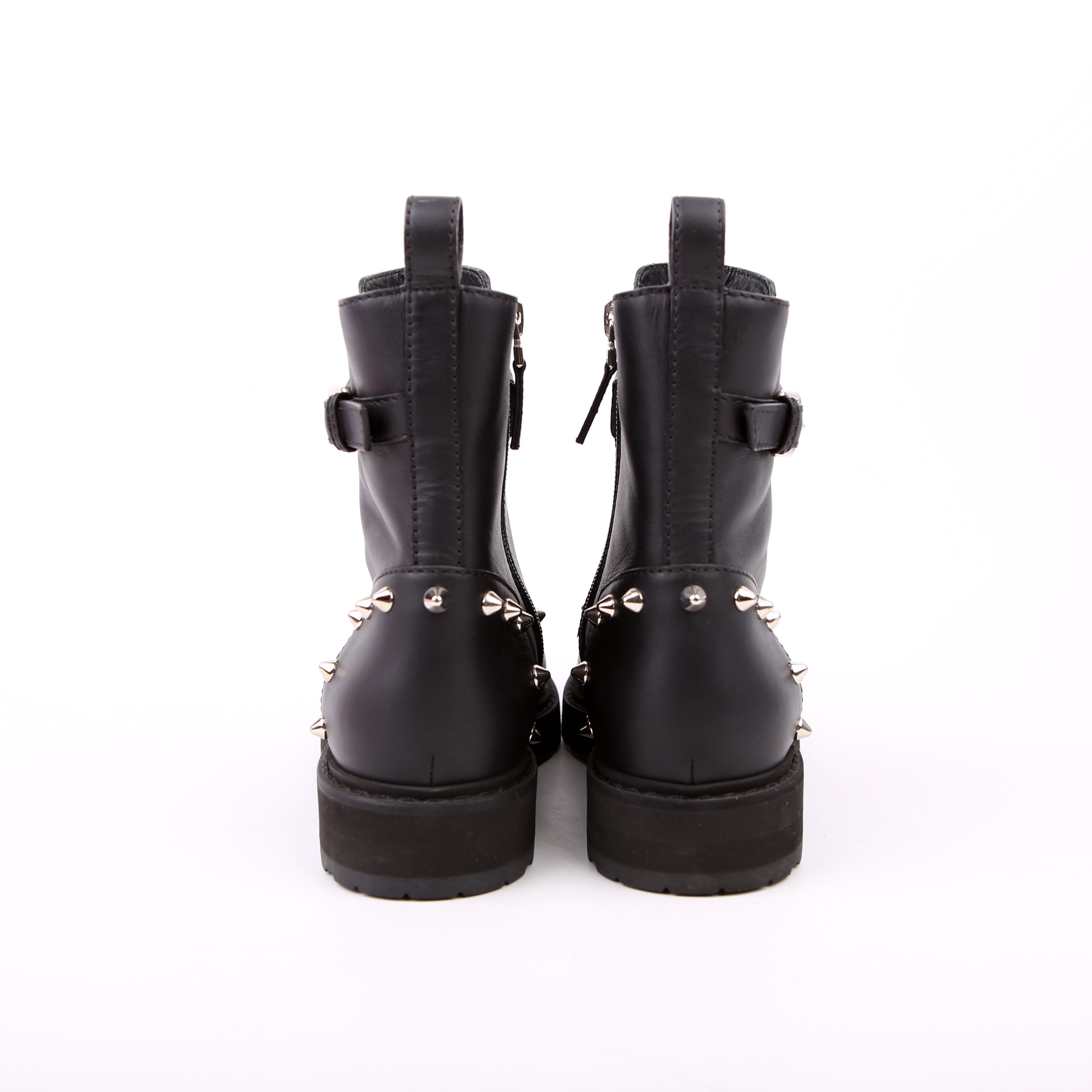 Fendi Studded Combat Boots Size 37.5 Black