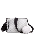 In The Loop Trio Pouch Damier Glitter Black/Silver