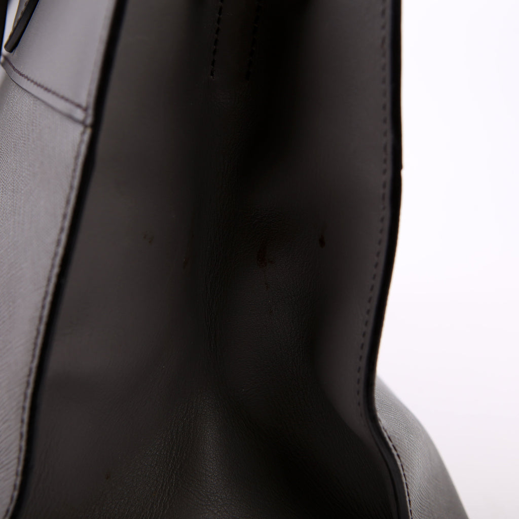 Prada Saffiano/City Calfskin Paradigme Bag Grey