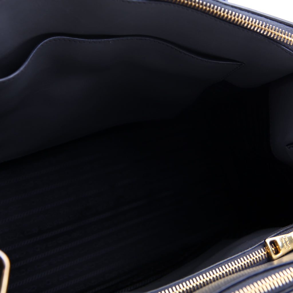 Prada Saffiano/City Calfskin Paradigme Bag Grey