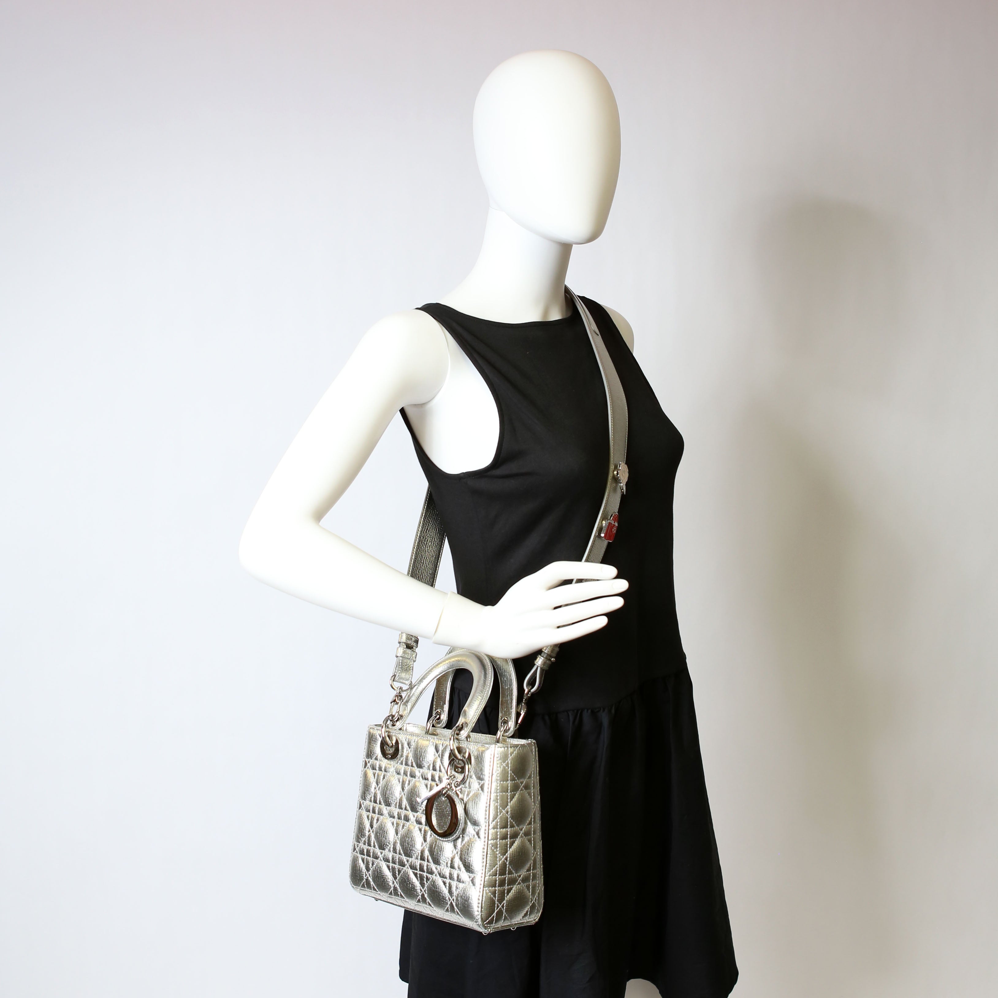 Dior Lady Dior ABCDior Small Silver