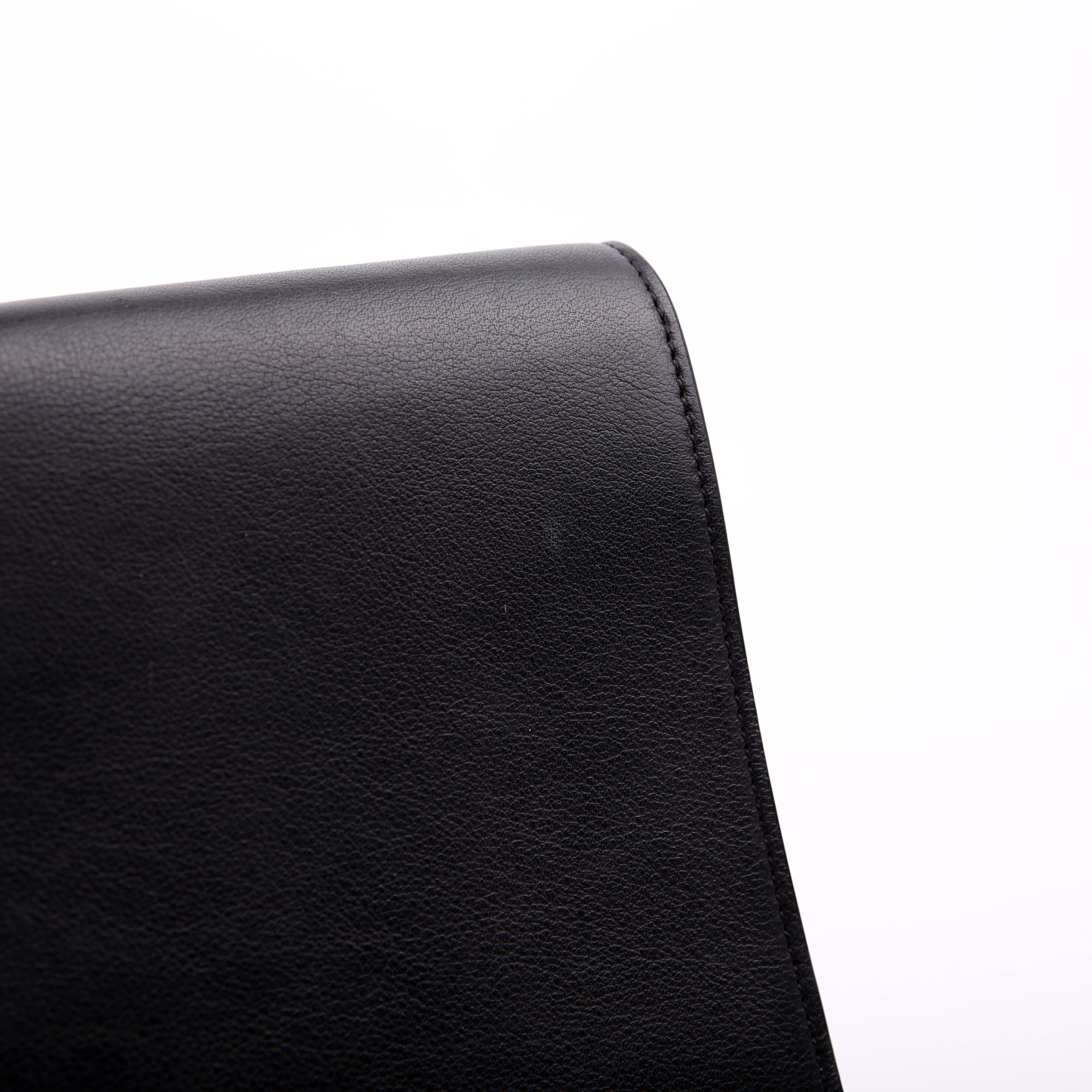 SAINT LAURENT Classic Y Ligne Clutch Smooth Leather Black
