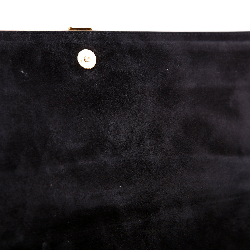 SAINT LAURENT Classic Y Ligne Clutch Smooth Leather Black