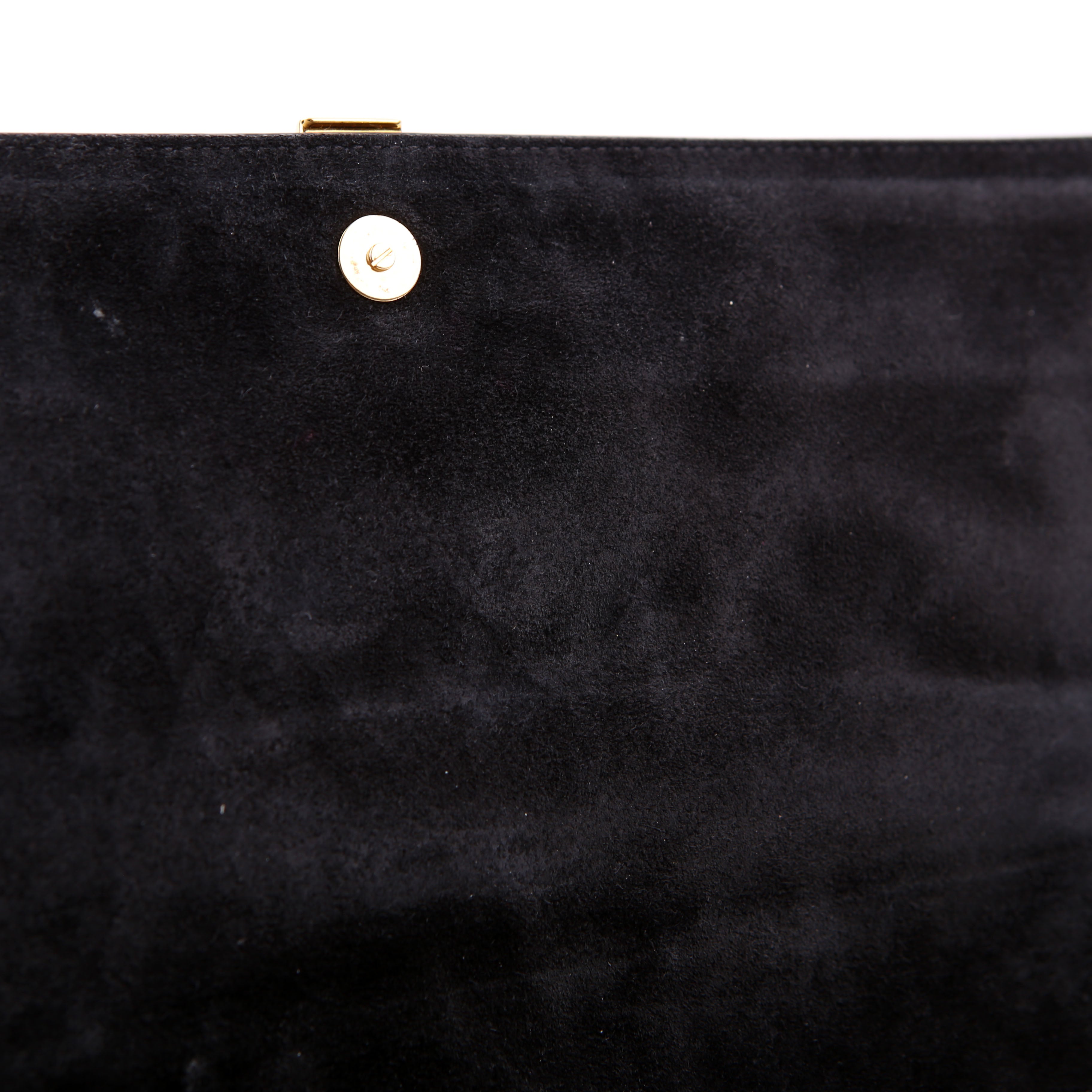 SAINT LAURENT Classic Y Ligne Clutch Smooth Leather Black