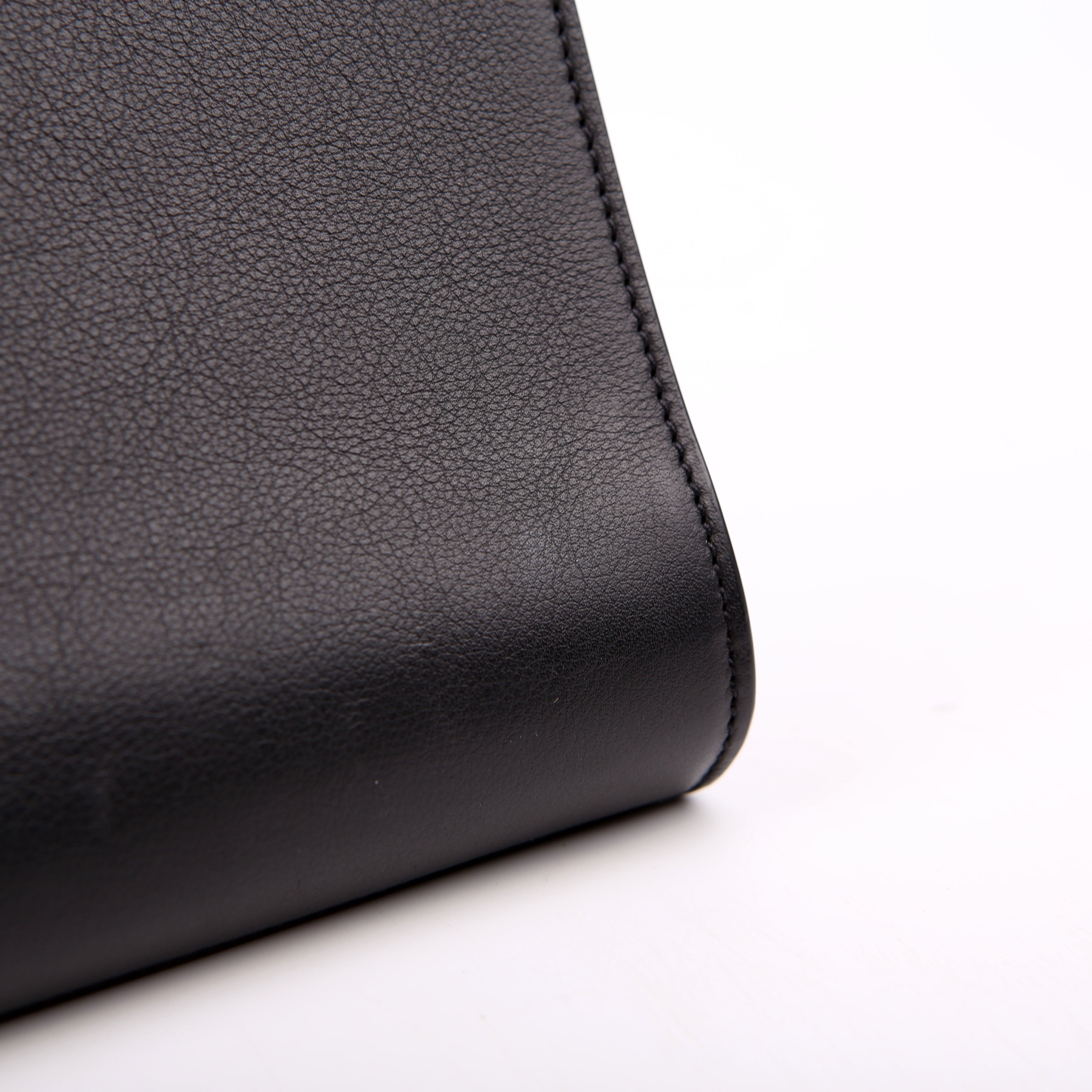 SAINT LAURENT Classic Y Ligne Clutch Smooth Leather Black