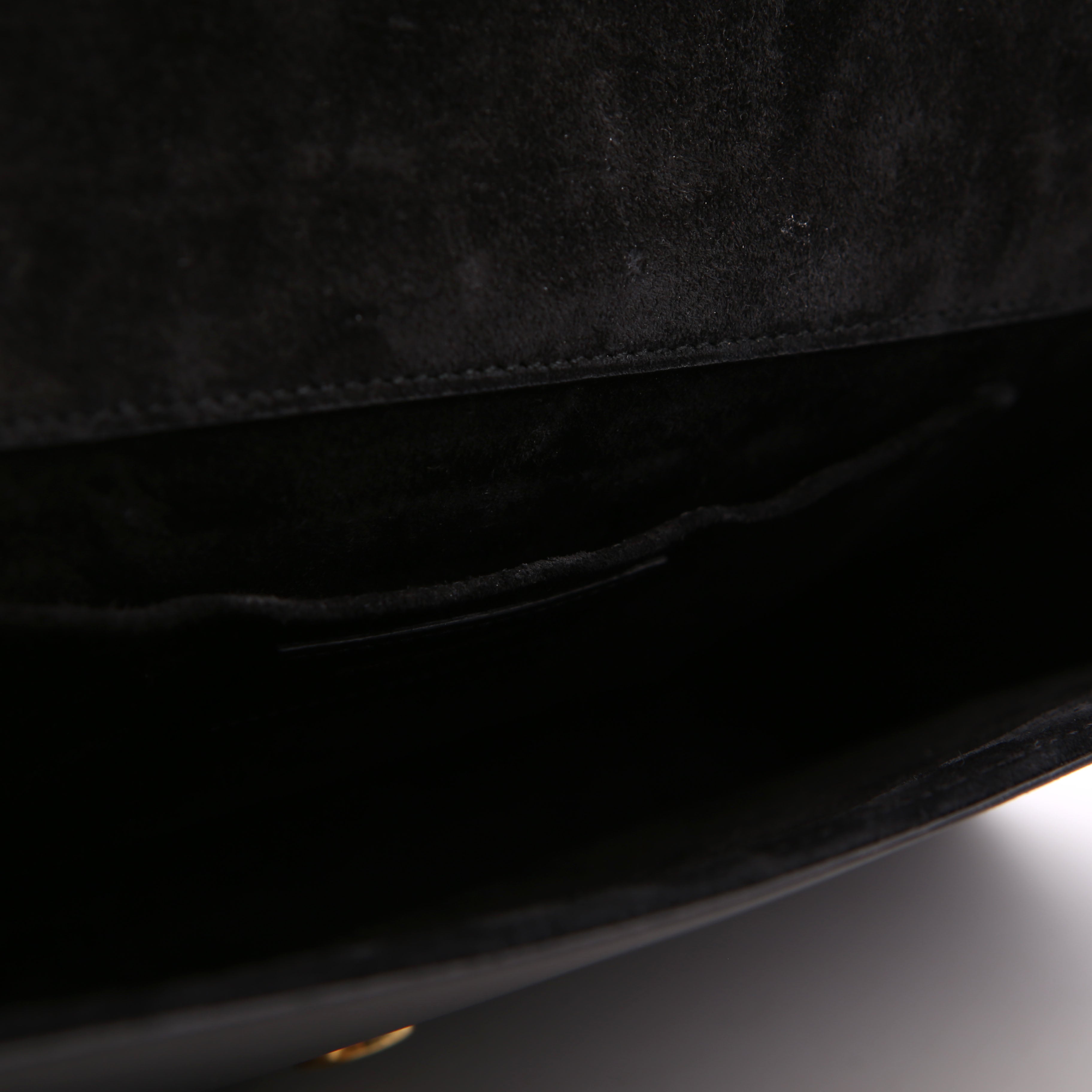 SAINT LAURENT Classic Y Ligne Clutch Smooth Leather Black
