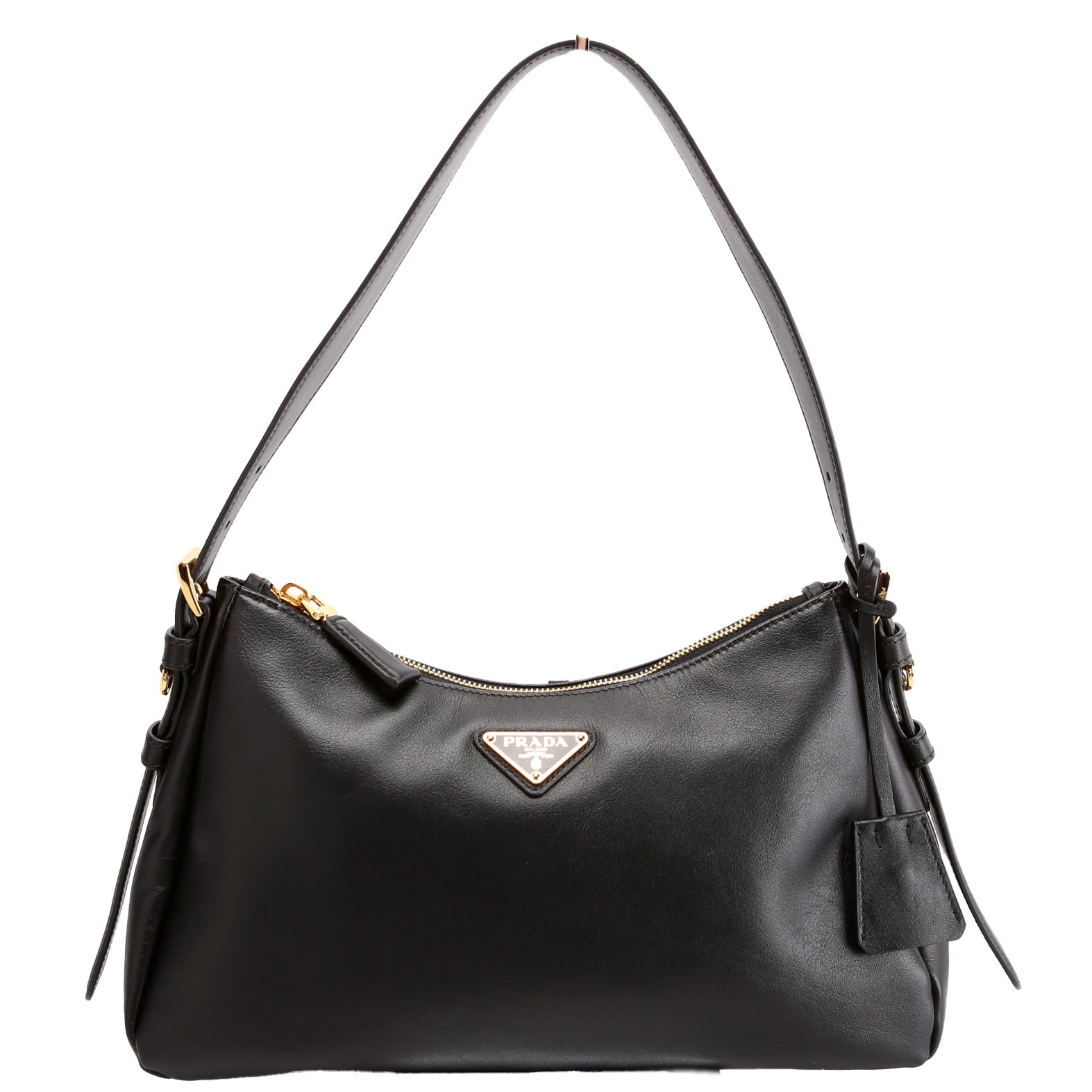 Aimee Shoulder Bag Soft Calfskin Medium Black