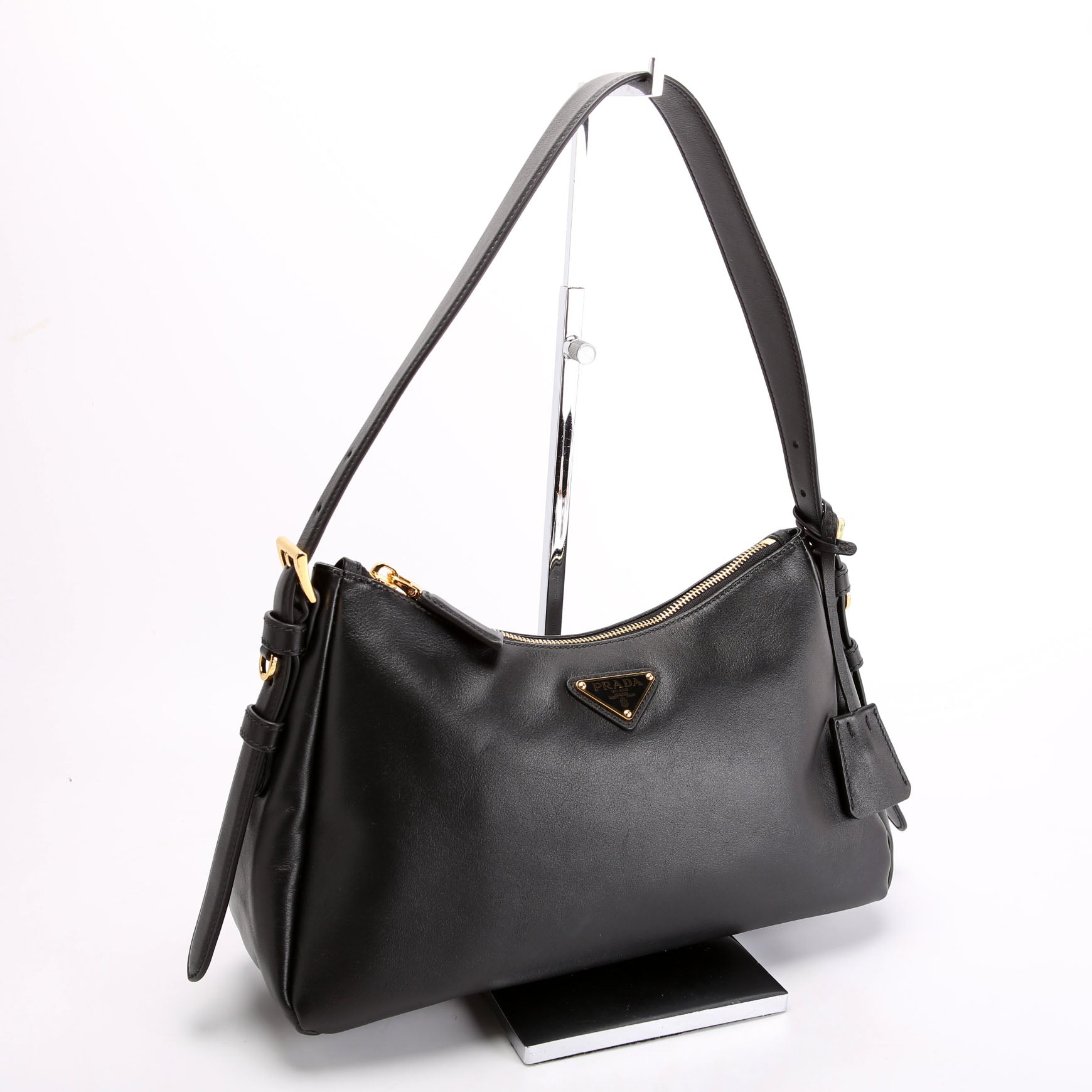 Aimee Shoulder Bag Soft Calfskin Medium Black