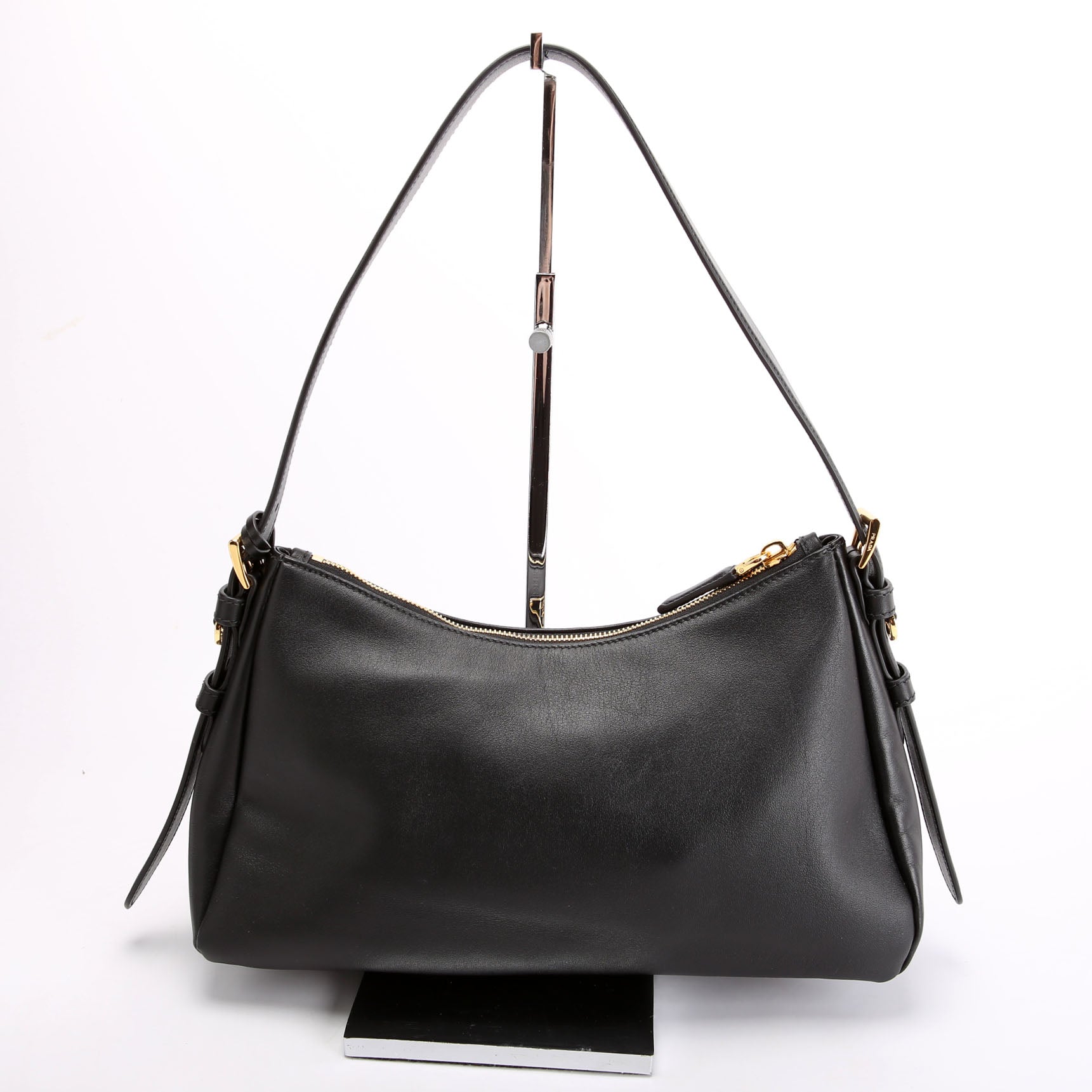 Aimee Shoulder Bag Soft Calfskin Medium Black