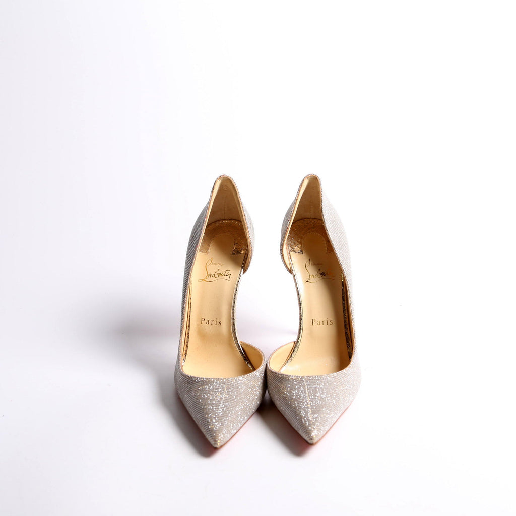 Iriza Glitter 100 Pumps Size 40.5 Silver