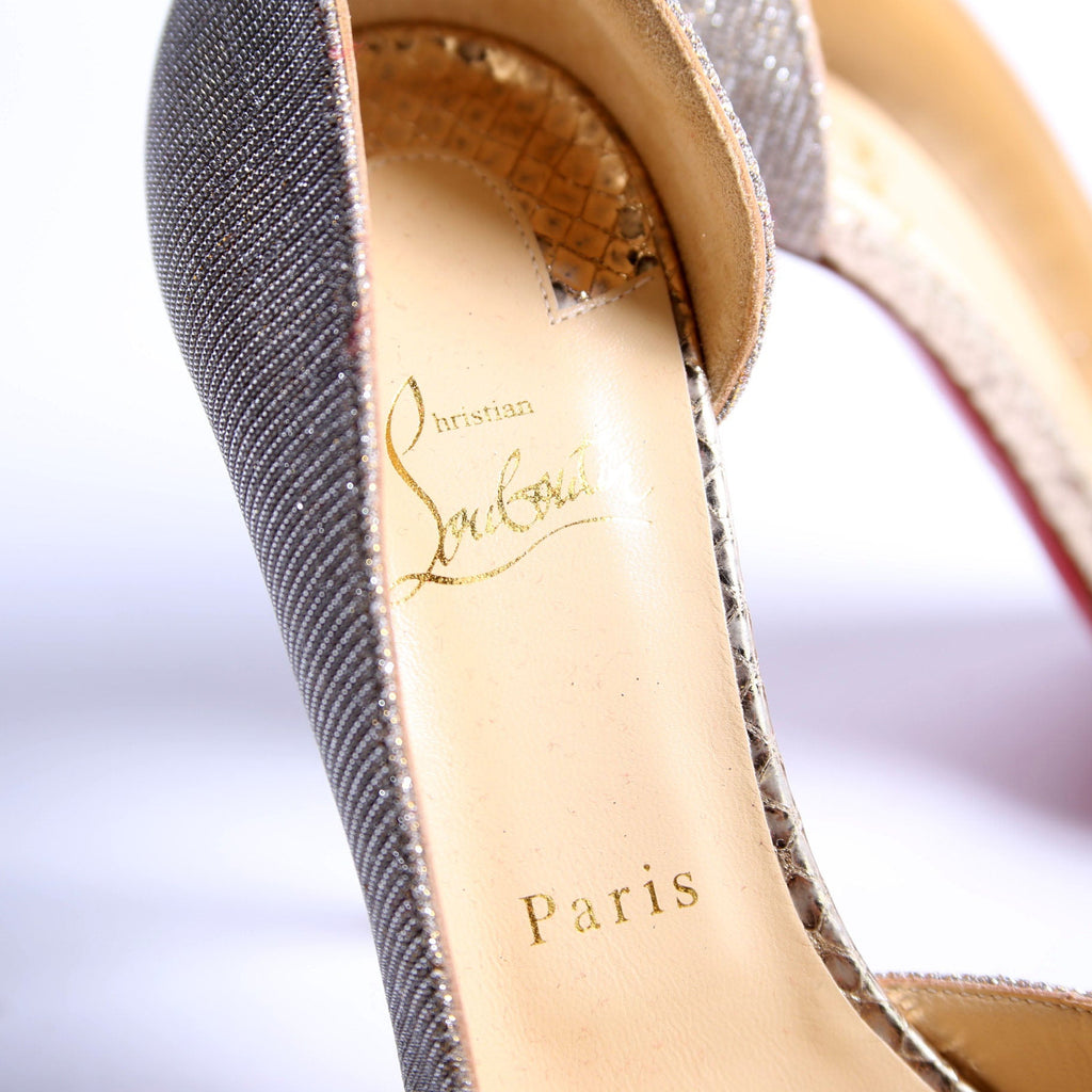 Iriza Glitter 100 Pumps Size 40.5 Silver