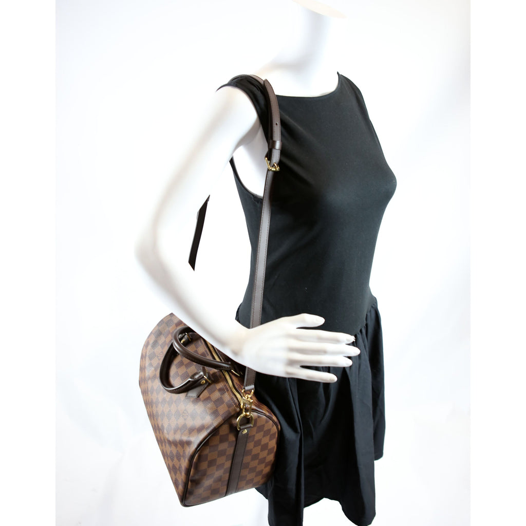 Speedy 30 Bandouliere Damier Ebene