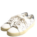 SAINT LAURENT Star Leather Sneakers Size 36.5 White
