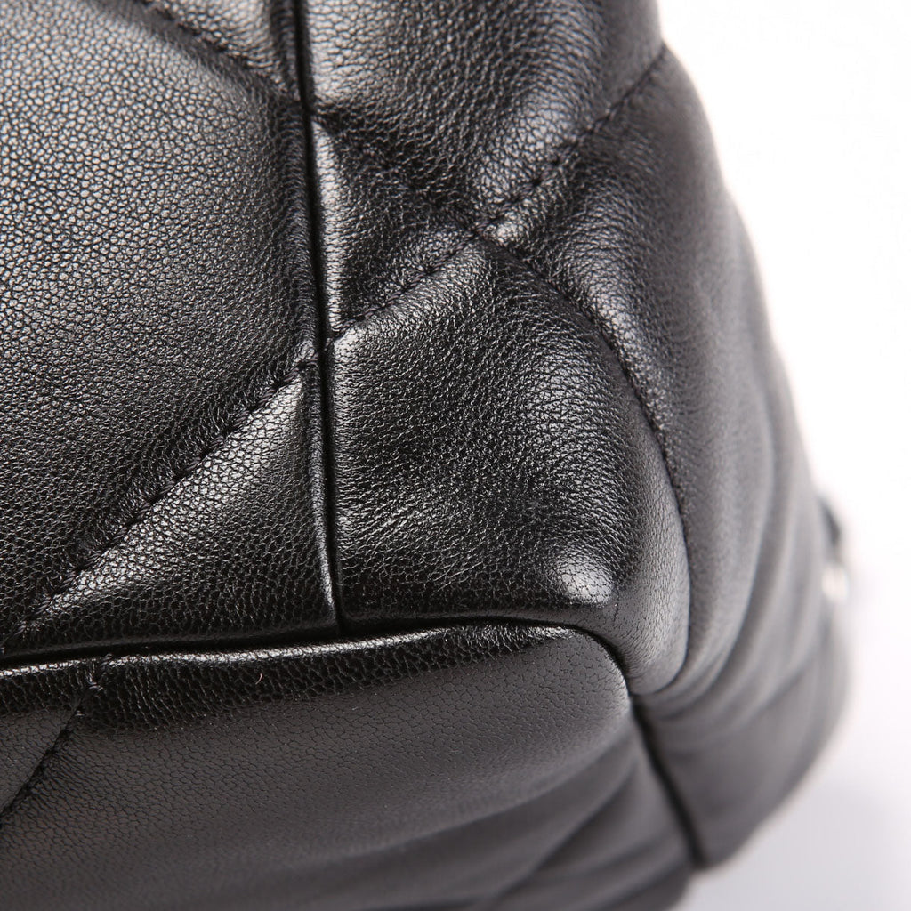 Quilted Lambskin 19 Small Flap RFID Black