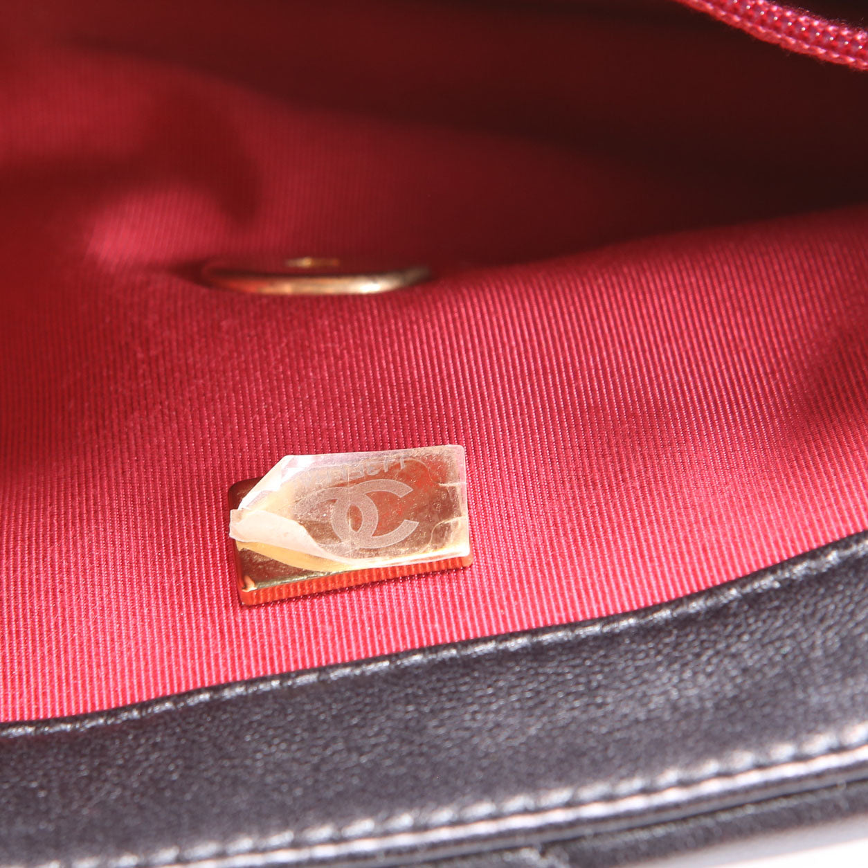 Quilted Lambskin 19 Small Flap RFID Black