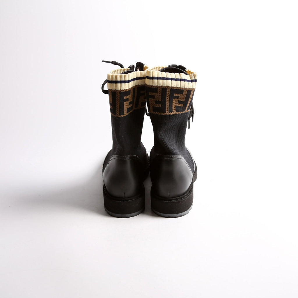 Fendi Rockoko Combat Boots Size 36