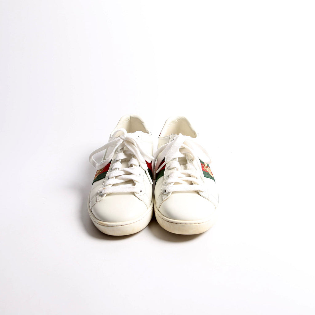 Gucci Ace Web GG Supreme Bee Sneakers Size 35