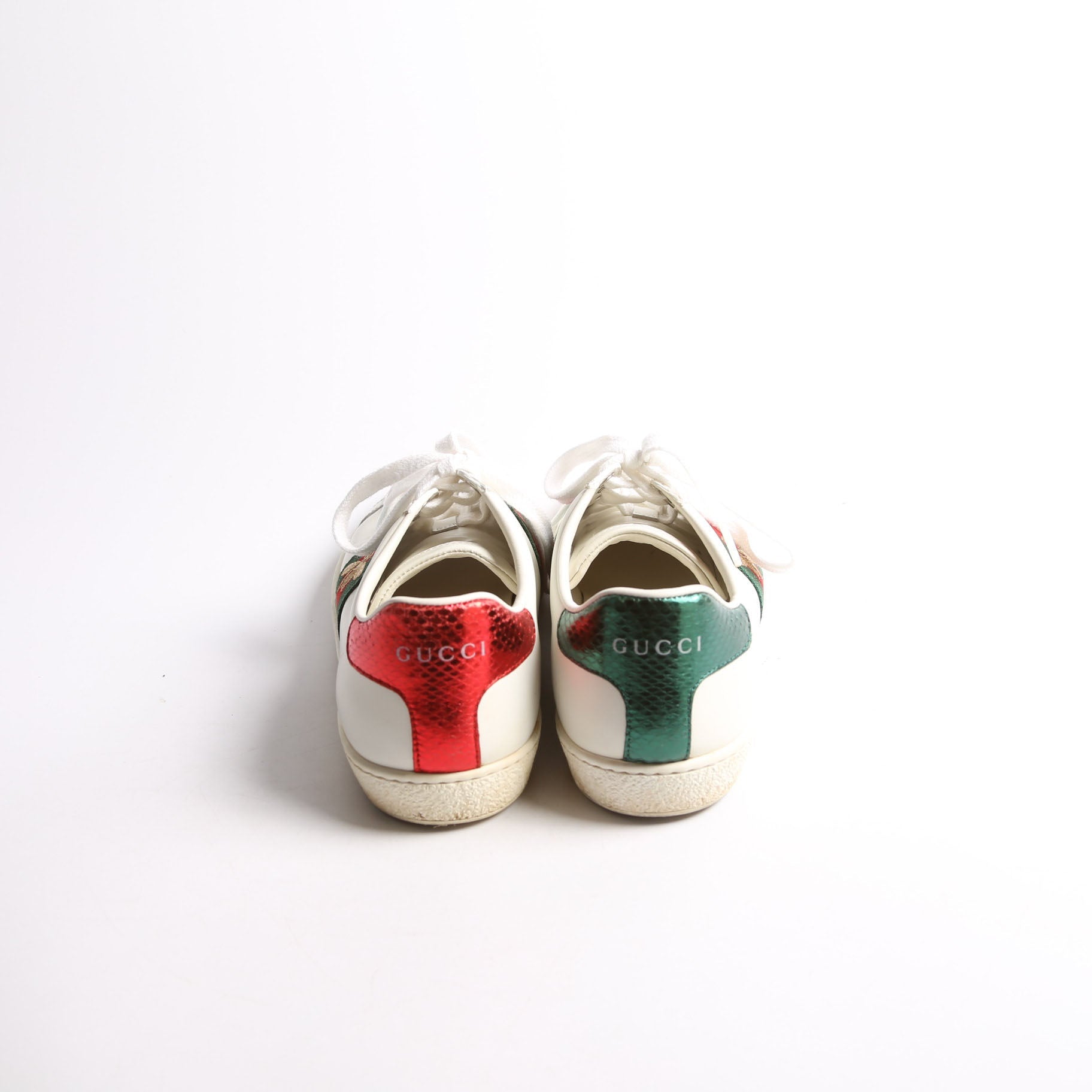 Gucci Ace Web GG Supreme Bee Sneakers Size 35