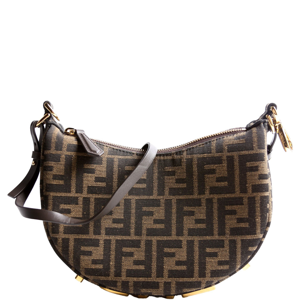 Fendi 8BS081 Fendigraphy Jacquard FF Mini Brown