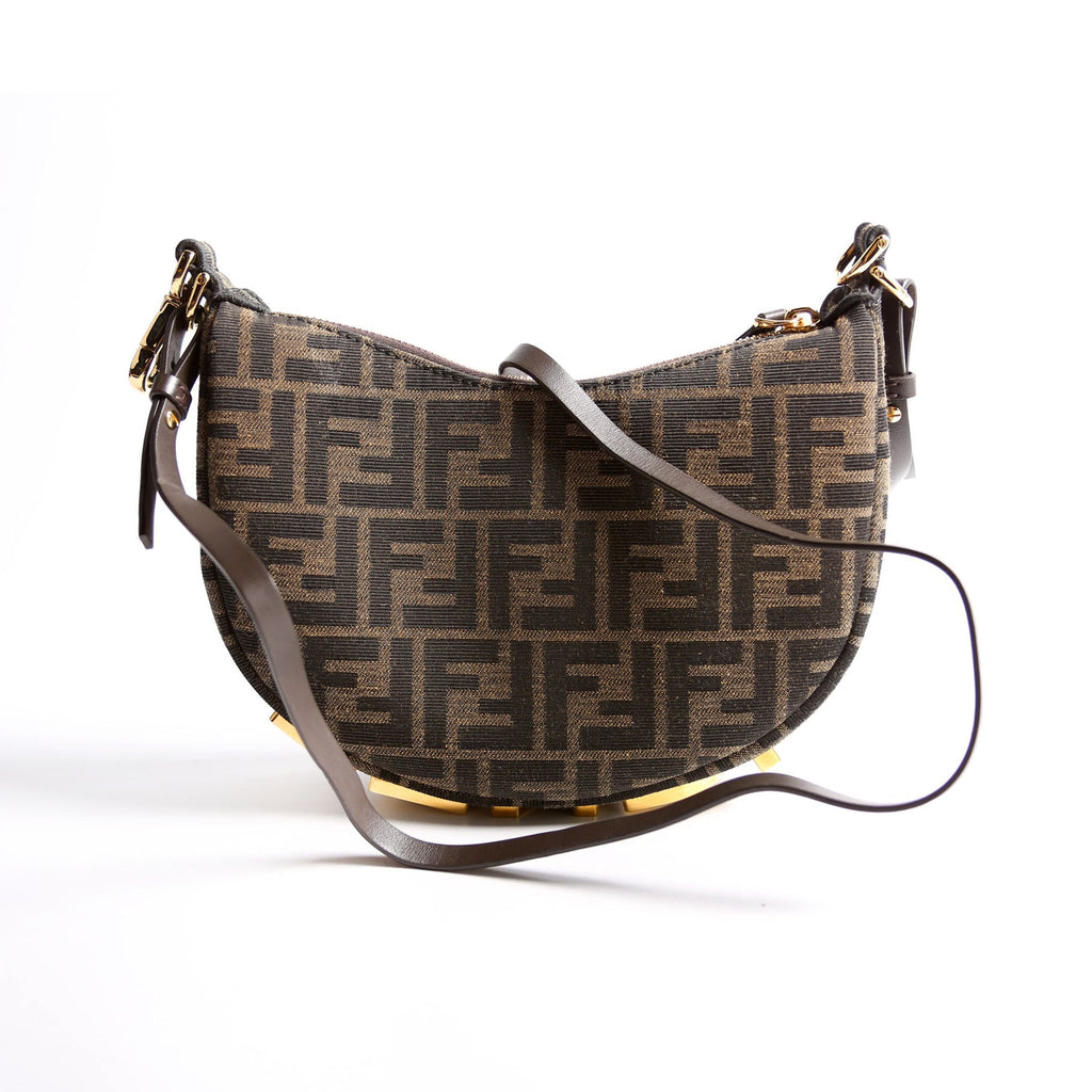 Fendi 8BS081 Fendigraphy Jacquard FF Mini Brown