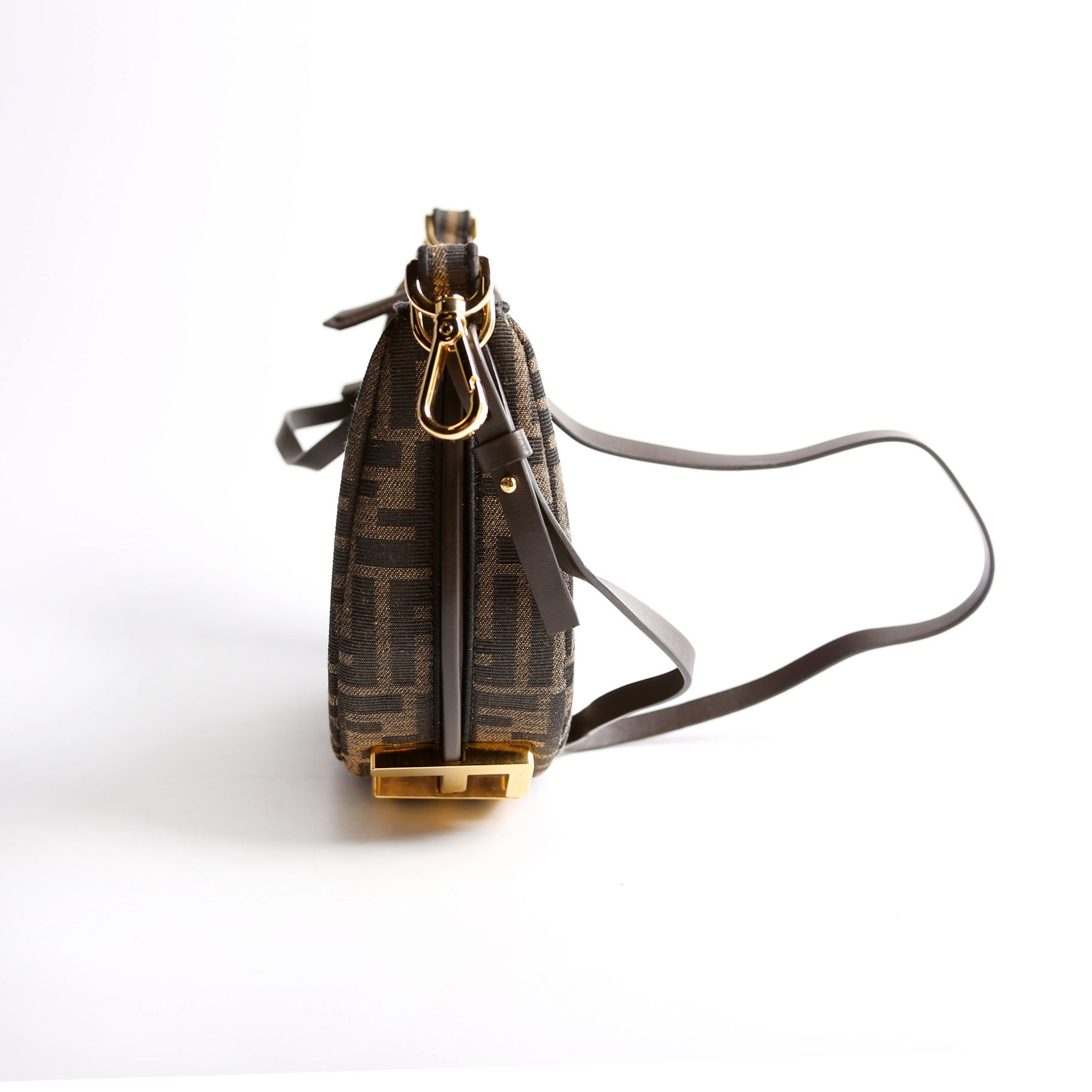 Fendi 8BS081 Fendigraphy Jacquard FF Mini Brown