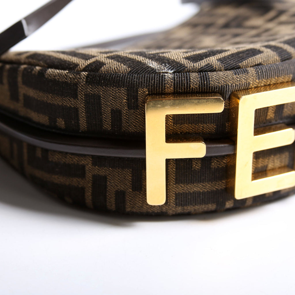 Fendi 8BS081 Fendigraphy Jacquard FF Mini Brown