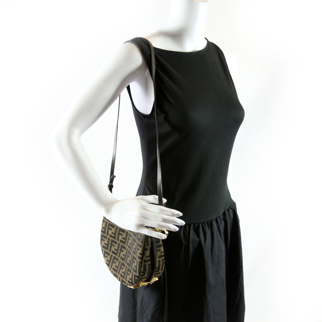 Fendi 8BS081 Fendigraphy Jacquard FF Mini Brown