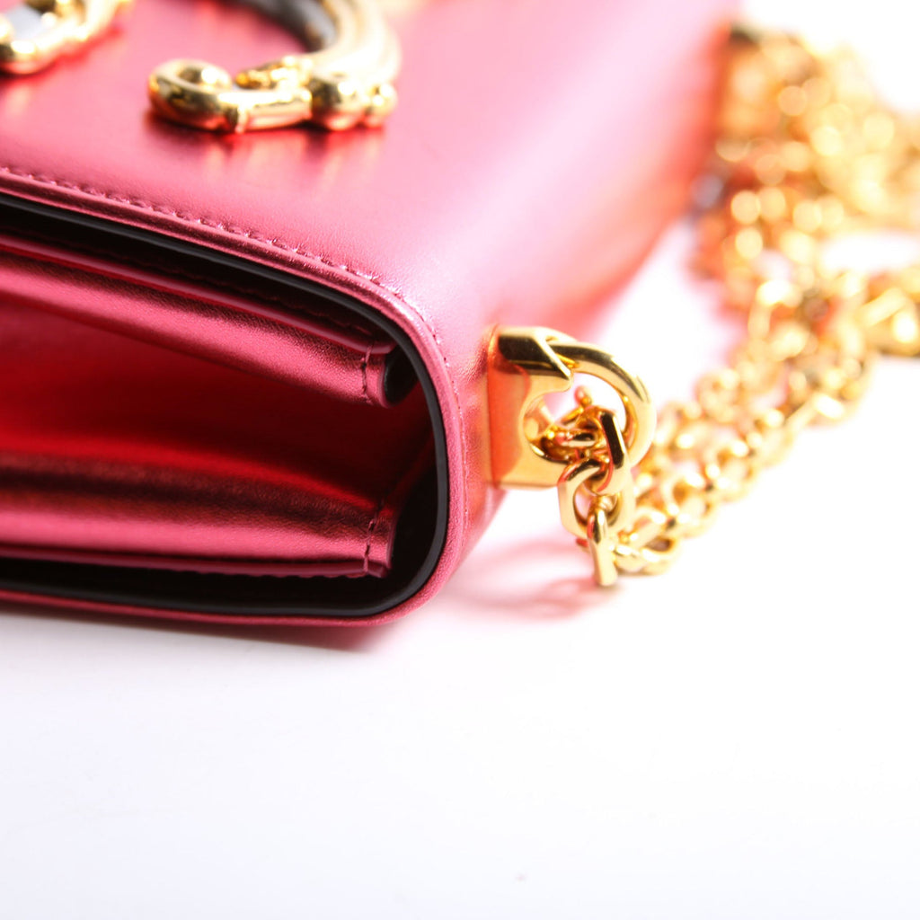 DG Girls Shoulder Bag Nappa Leather Pink