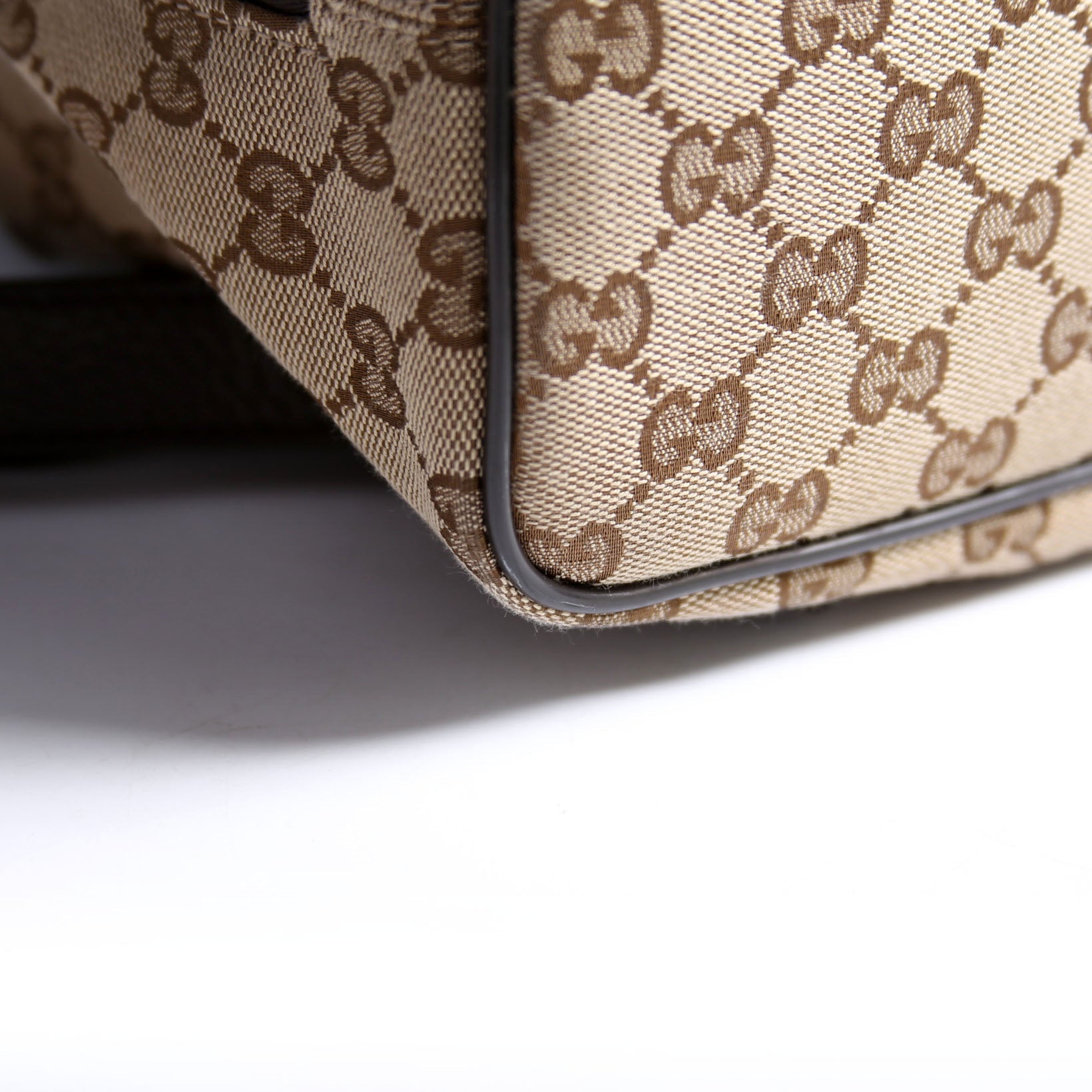 Gucci 449175 GG Canvas Drawstring Backpack Brown