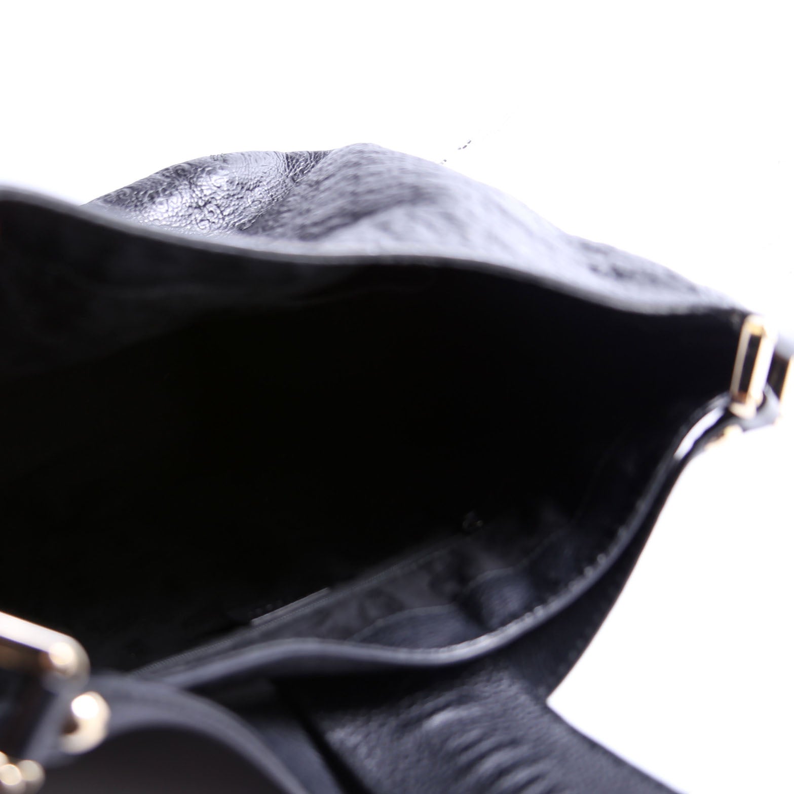 233604 GG Leather Large Hobo Black