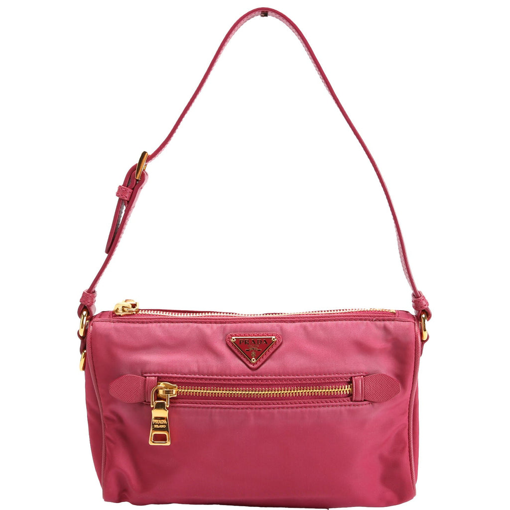 Prada BN1834 Tessuto Nylon Shoulder Bag Pink