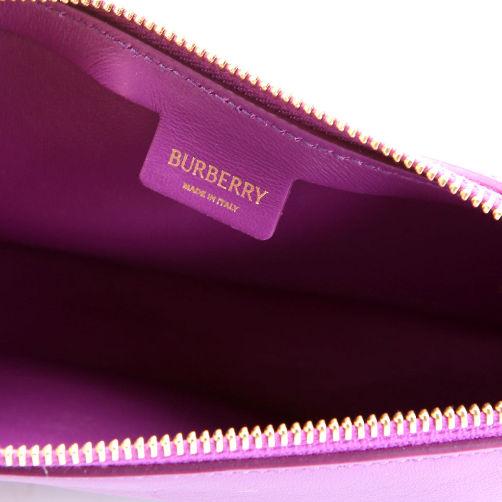 Mini Shield Leather Sling Bag Purple