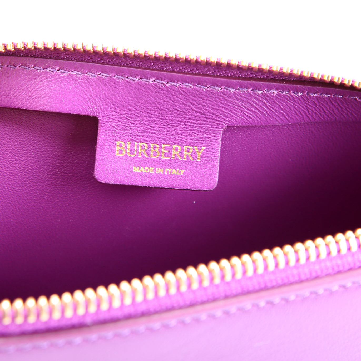Mini Shield Leather Sling Bag Purple