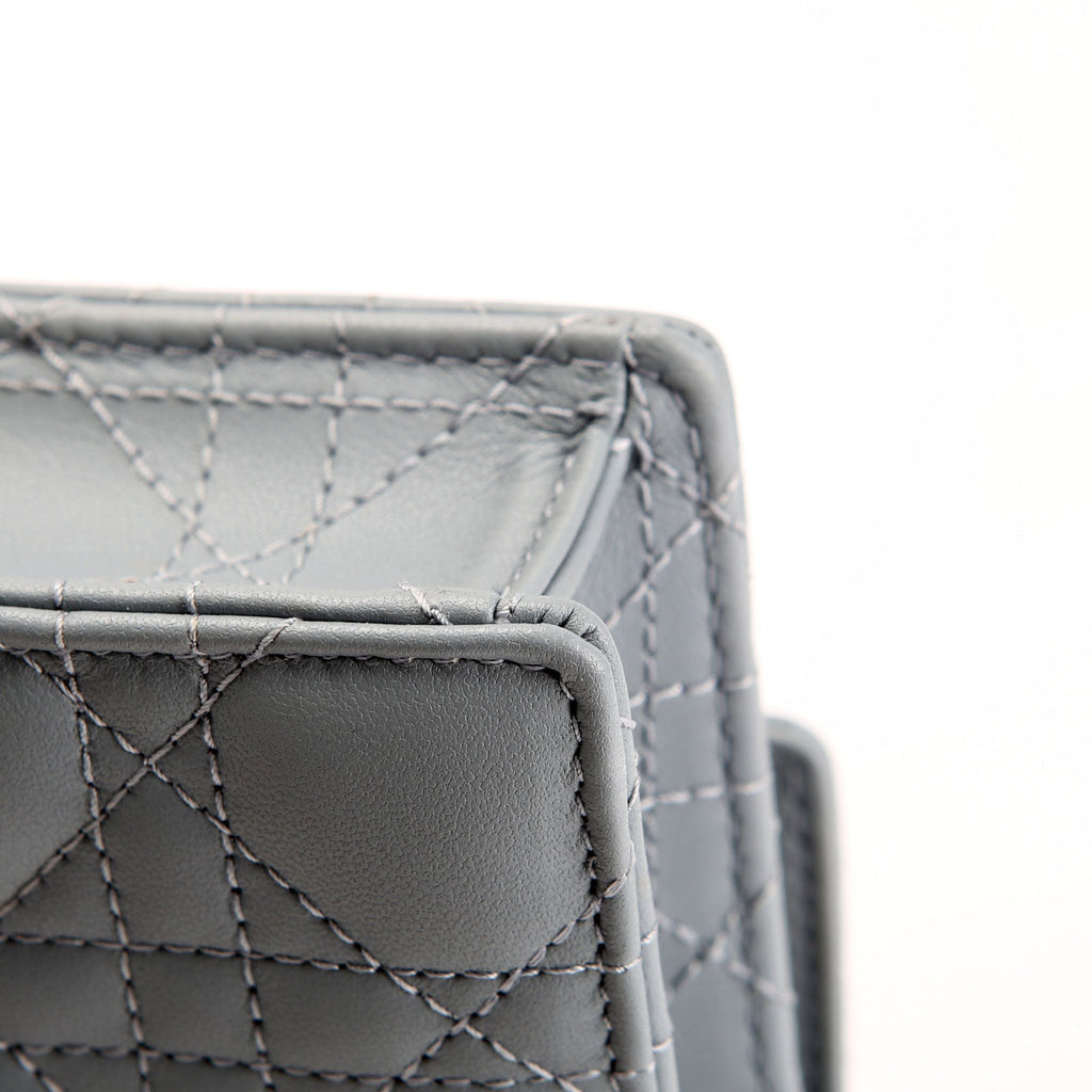 My Dior Daily Pouch With Chain Lambskin Cannage Blue
