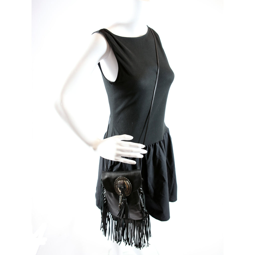 Anita Fringe Crossbody 395012 Black