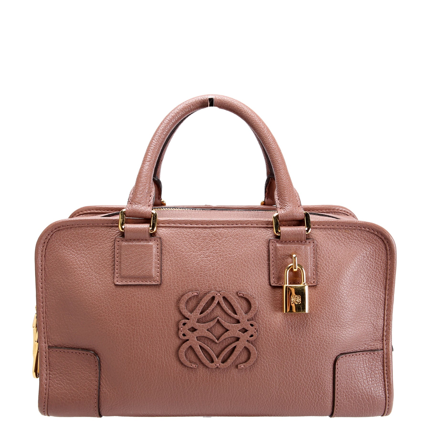 Amazona 36 Leather Satchel Mauve